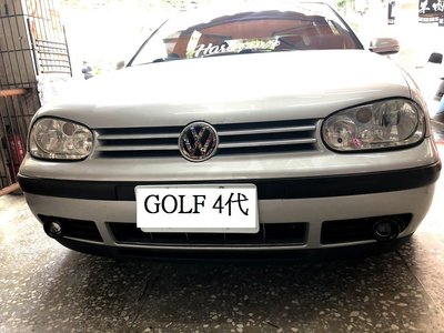 新店【阿勇的店】福斯VW GOLF 4代 1998~2002年 黑框魚眼霧燈含霧燈線組開關 GOLF 霧燈