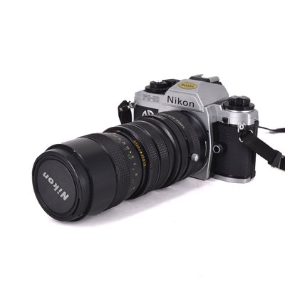 二手 日本製 NIKON FG-20 底片相機 附雙鏡頭 090200000177 再生工場 01