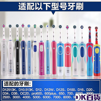 德國原裝進口歐樂b刷頭oralb電動pro600 p2000替換頭eb50-4【DK百貨】