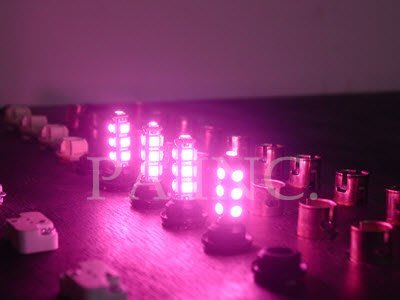 【PA LED】T10 13晶 SMD LED 粉紅光 粉光 第三煞車燈 方向燈 小燈 耐熱底座
