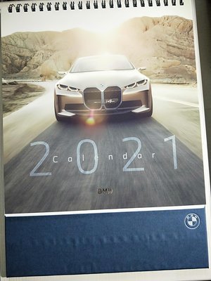 2021賓士BMW 限量桌曆