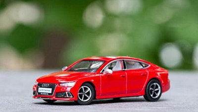 汽車模型 車模 收藏模型GCD 1/64 奧迪C7 Audi RS7 Sportback 西裝暴徒合金汽車模型