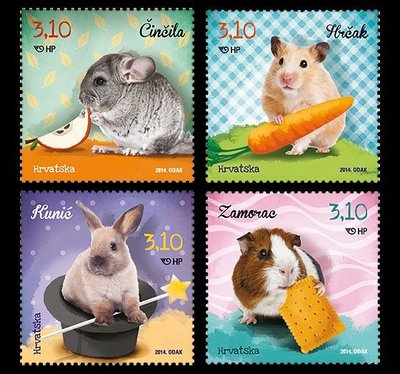 2014年克羅埃西亞兒童的世界-寵物郵票