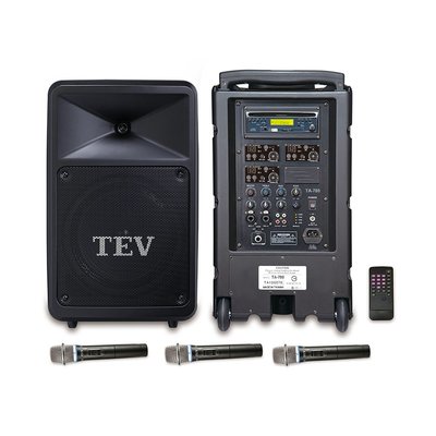 TEV TA-780 CD/USB/SD三頻無線擴音機 (三支麥克風)