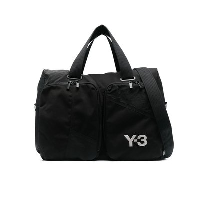 [全新真品代購-S/S23 SALE!] Y-3 LOGO 黑色 旅行包 / 手提包 / 肩背包 (Y3)