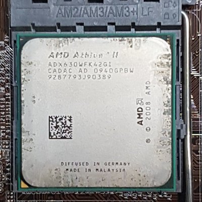 Athlon IIx4 630處理器+華擎960GC-GS FX主機板+4GB DDR3記憶體整套賣、附擋板與原廠風扇