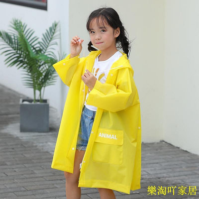 兒童雨衣 男童女童防水加厚連身雨衣 兒童雨衣書包位【滿599免運】