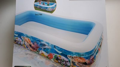 INTEX58485 原廠 長方形海底世界充氣游泳池 遊戲球池 送修補貼夏天 玩水游泳