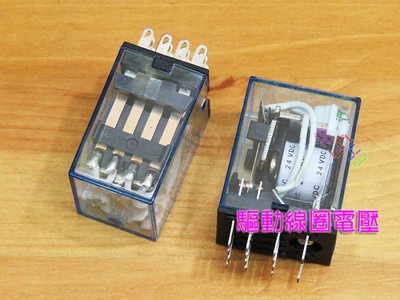繼電器14腳DC24V．LB4HN-24DTS/MY4N-J/HH54P帶燈Relay-小型繼電器