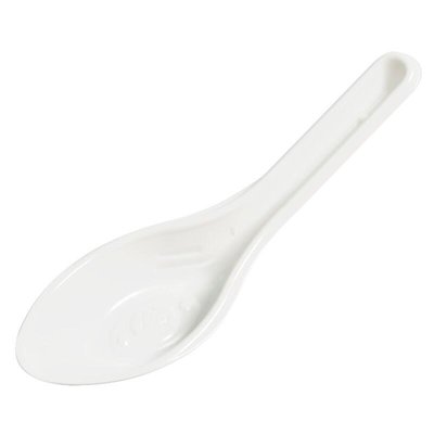 免洗湯匙 100入 塑膠湯匙 中式湯匙 耐熱湯匙 PP白色湯匙【GL357】 久林批發