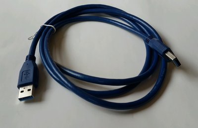 *全新 *【 USB3.0 】 【 公對公 】~ 150 公分 ~  傳輸線 數據線 延長線 轉接線 ◎藍色◎
