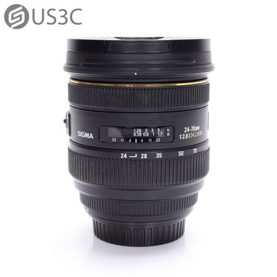 【US3C-台南店】【一元起標】公司貨 Sigma 24-70mm F2.8 EX DG HSM For Nikon 標準變焦鏡頭 恒定光圈 二手單眼鏡頭