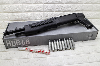 台南 武星級 Umarex T4E HDB68 防身 鎮暴槍 CO2槍 + CO2小鋼瓶 + 辣椒彈 ( 17MM鎮暴防