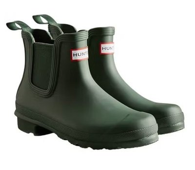 【豪雨來了】Hunter 全新經典款正品短款雨鞋 /軍綠色 sz.38  促銷不議價