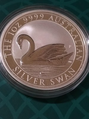 2017 澳大利亞柏斯鑄幣局Swan 1英兩銀幣 (天鵝系列第一枚, 全新現貨)