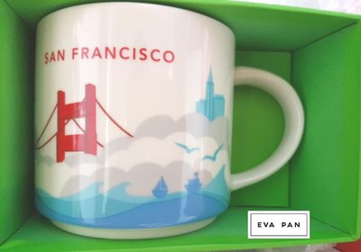 星巴克 Starbucks 絕版 美國 舊金山 San Francisco YAH 城市杯 馬克杯