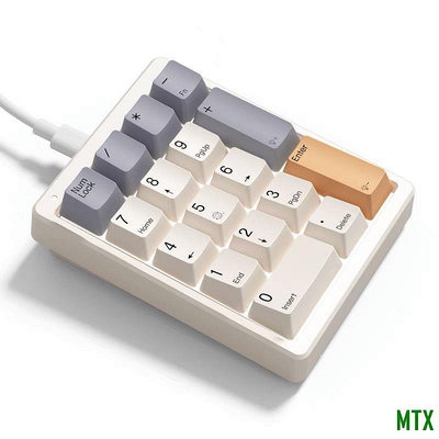 MTX旗艦店數字鍵盤小鍵盤筆記本外接迷你小鍵盤有線收銀財務會計專用青軸紅軸機械數字鍵盤