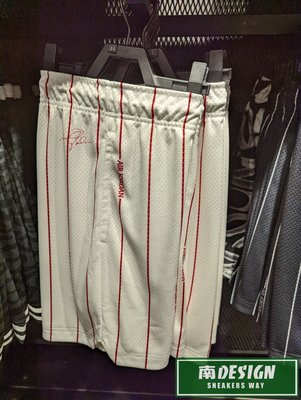 南🔥2022 8月 NIKE Air Jordan 飛人 籃球褲 網布 透氣 條紋 男款 白紅 DM1358-100