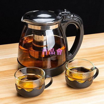 【百品會】 茶壺 冷水壺 耐熱玻璃泡茶壺 1000ML/2000ML茶壺花茶壺沖茶器水壺茶杯茶具套裝