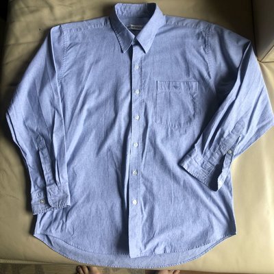 [品味人生]保證正品 EMPORIO ARMANI EA 藍色 長袖襯衫 SIZE L