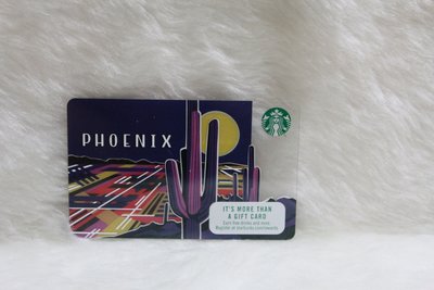 2016 美國 星巴克 STARBUCKS PHOENIX 鳳凰城(亞利桑那州) 城市卡 限量 隨行卡 星巴克卡 儲值卡