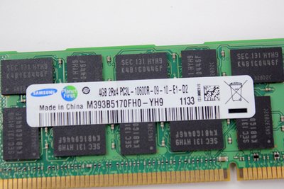 【開心驛站】二手Samsung 4GB DDR3-1333MHz PC3L-10600 ECC伺服器記憶體