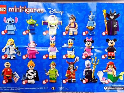 日本 迪士尼 樂高 lego 人偶包 71012 巴斯光年 米奇 史迪奇 三眼怪 等