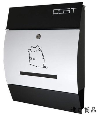 現貨不鏽鋼 可愛 小貓咪動物 報紙建議箱信箱壁掛郵箱信件箱意見箱郵筒 送禮禮品可開發票