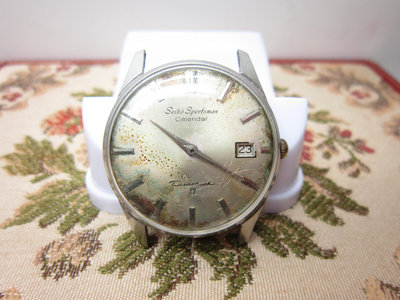 ~ㄚ爸的懷舊老錶~ SEIKO 精工 SPORTSMAN CALENDAR 15042 日期顯示 手上鍊機械錶 古董錶