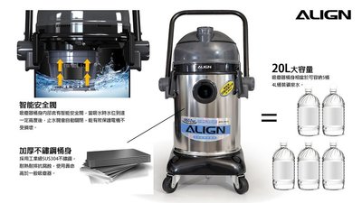 【高雄電舖】亞拓乾濕兩用吸塵器 AVC-2020 不鏽鋼集塵桶 /雙層增壓渦輪馬達 (同TVC-2020)
