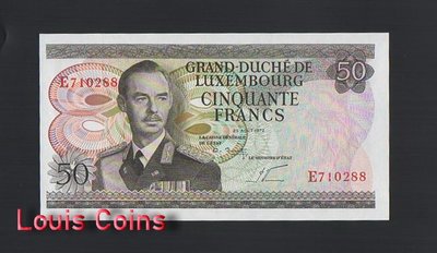 【Louis Coins】B1132-LUXEMBOURG-1972盧森堡紙幣,50 Francs