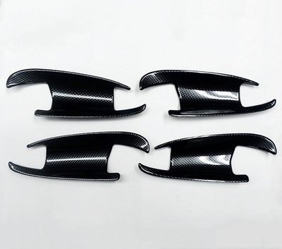 圓夢工廠 Benz S204 2008~13 C300 C63 卡夢碳纖款 車門把手防刮內襯飾貼
