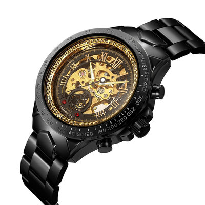 現貨男士手錶腕錶工廠直銷ORKINA歐綺娜 鏤空男士全自動機械錶男錶鋼帶錶