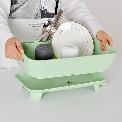 現貨 碗架日本進口Asvel裝碗筷收納盒放碗瀝水架家用收納箱塑料置物架家用簡約