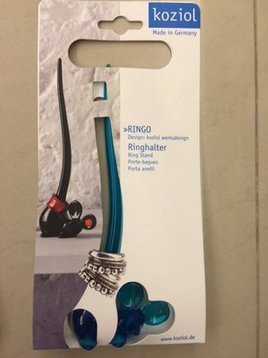 【現貨】《KOZIOL》可愛老鼠 戒指耳環收納架(透藍)
