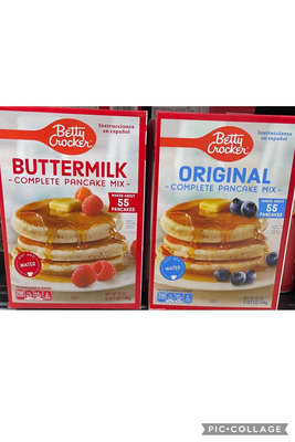 5/3前 即期出清 一次買2盒 單盒199 🇺🇸美國Betty Crocker 美式DIY牛奶鬆餅粉1040g 或 美式DIY原味鬆餅粉1040g