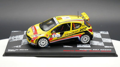 ixo 1:43 Peugeot 207 S2000 WRC 2011標致拉力賽車合金汽車模型