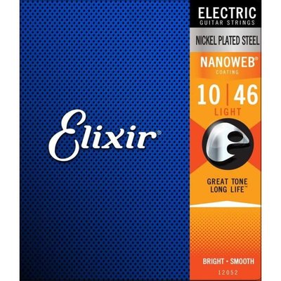 【硬地搖滾】Elixir 12052 (10-46) 薄膜 NANOWEB 電吉他弦