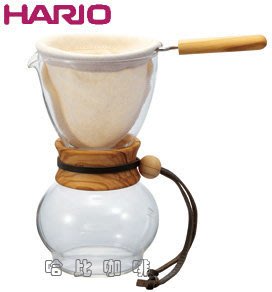 【豐原哈比店面經營】日本製 HARIO DPW-3-OV 橄欖木 法蘭絨濾泡咖啡壺 手沖壺 1-4人 現貨供應