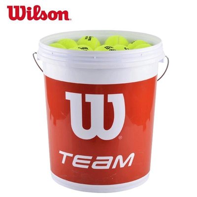 下殺-百貨運動球品Wilson威爾勝穩定耐用無壓專業訓練網球威爾遜72個裝桶裝練習網球
