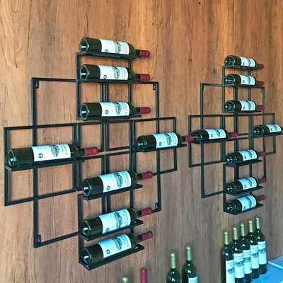 創意紅酒架壁掛式葡萄酒架墻上簡約創意懸掛歐式紅酒架裝飾展示架#紅酒架#擺件#創意#展示架#促銷