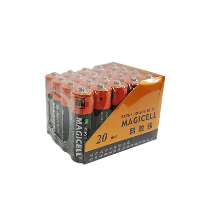 【無敵強MAGICELL】3號AA碳鋅電池20入(R6P錳乾1.5V乾電池 黑錳 一般電池)