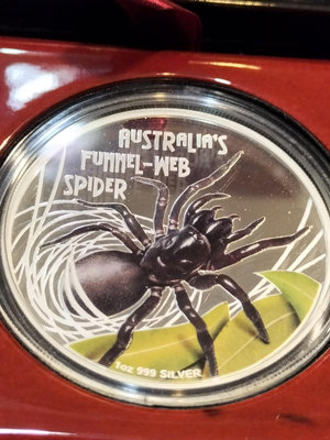2012 Australian Funnel-Web Spider 1 oz Silver Proof Coin 1枚 (全新現貨)