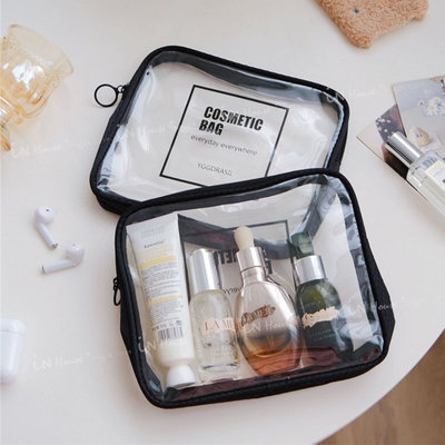 IN House*🇹🇼現貨 多功能 透明 防水 收納袋 化妝包 化妝品手機數據線 收納包 洗漱包 旅行 過夜包