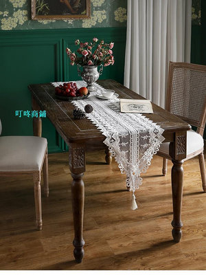 桌巾樸居蕾絲桌旗美式簡約現代電視柜輕奢高端北歐餐桌布歐式茶幾長條