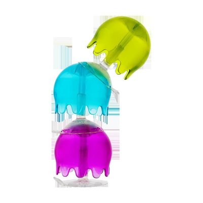 現貨 Boon啵兒 兒童浴室戲水彩色水母吸力泡泡球創意玩具熱賣