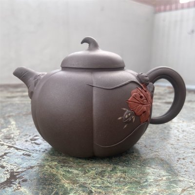 南瓜-黑鐵砂茶壺/茶具/泡茶器具