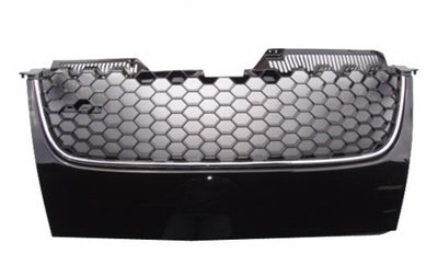 全新 台灣製VW 福斯 GOLF 5代 05 06 07 08 GTI 水箱護罩 水箱罩 水柵 -亮黑 電鍍線 無馬克版