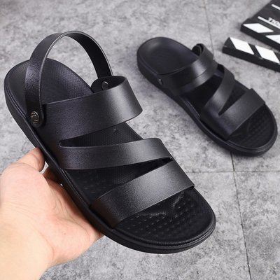 涼鞋男夏季新款像塑時尚休閑沙灘鞋運動男士防滑涼鞋Y9739