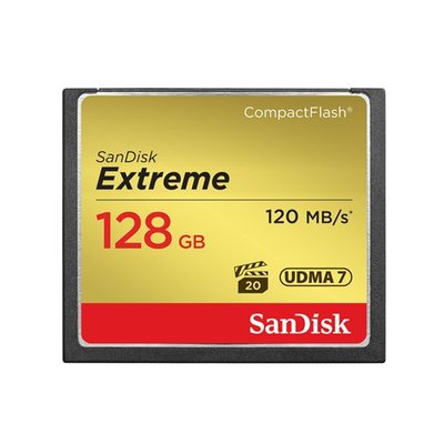 SanDisk Extreme CF 120M 128GB 記憶卡 專業攝錄影 (SD-CF120M-128G)